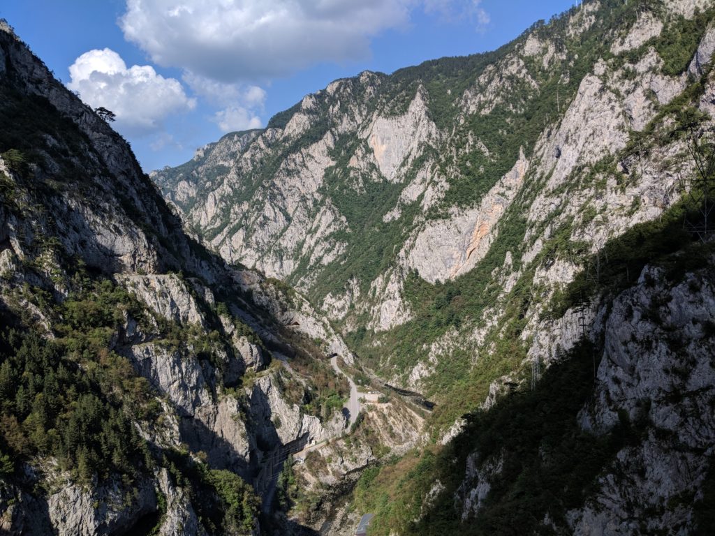 Piva Canyon auf der Via Dinarica